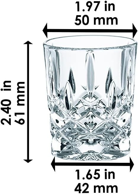 Exсluѕіvе Nachtmann Noblesse Shot Glass, Set of 4, Clear
