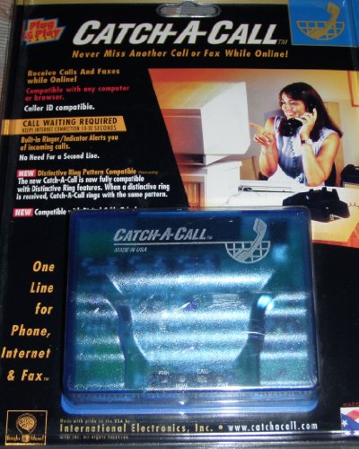Catch-A-Call Telephone Line Sharing Device for Phone, Fax, and Internet
