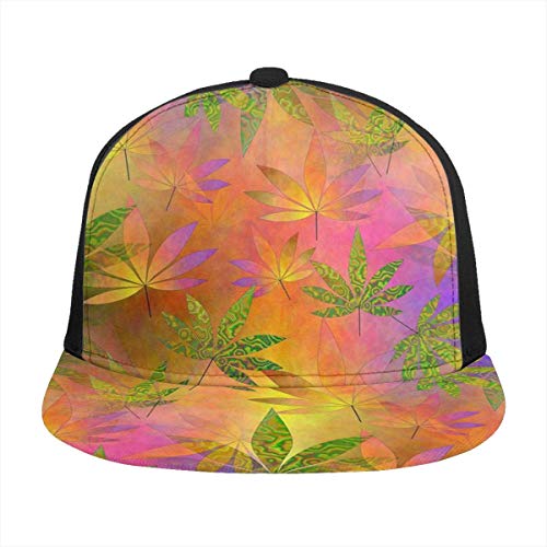 trippy flat bill hats