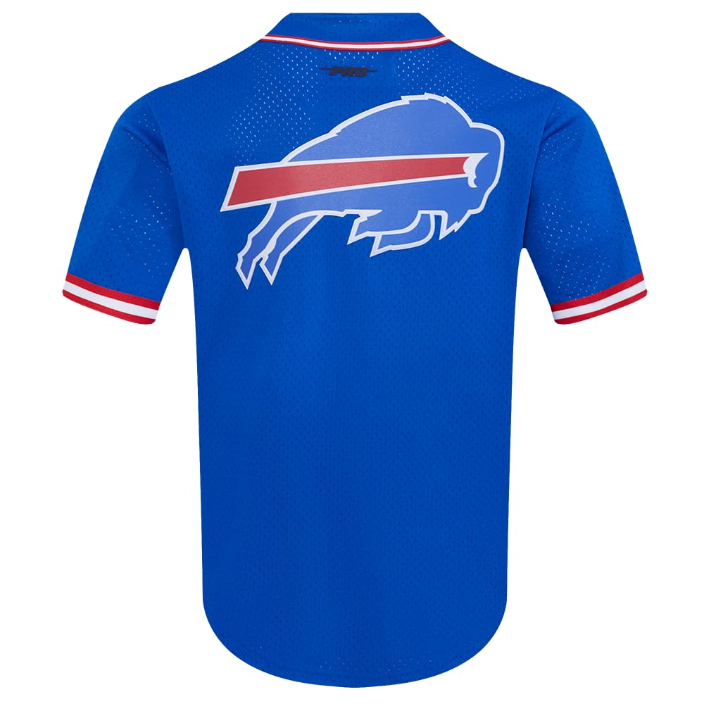 Pro Standard Herren Mens NFL Mesh Poly Mesh Button Down Mesh Top T-Shirt