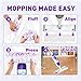 Power Mop Pads Refills for Swiffer PowerMop Multi-Surface Mopping Pad Disposable Replacement Mop Refill Pads Compatible with Swiffer PowerMop,Safe on All Finished Floors 30 Count.