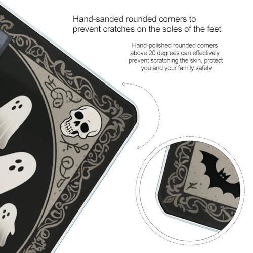 Báscula digital de baño Ghost Print con pantalla LED miniatura 4