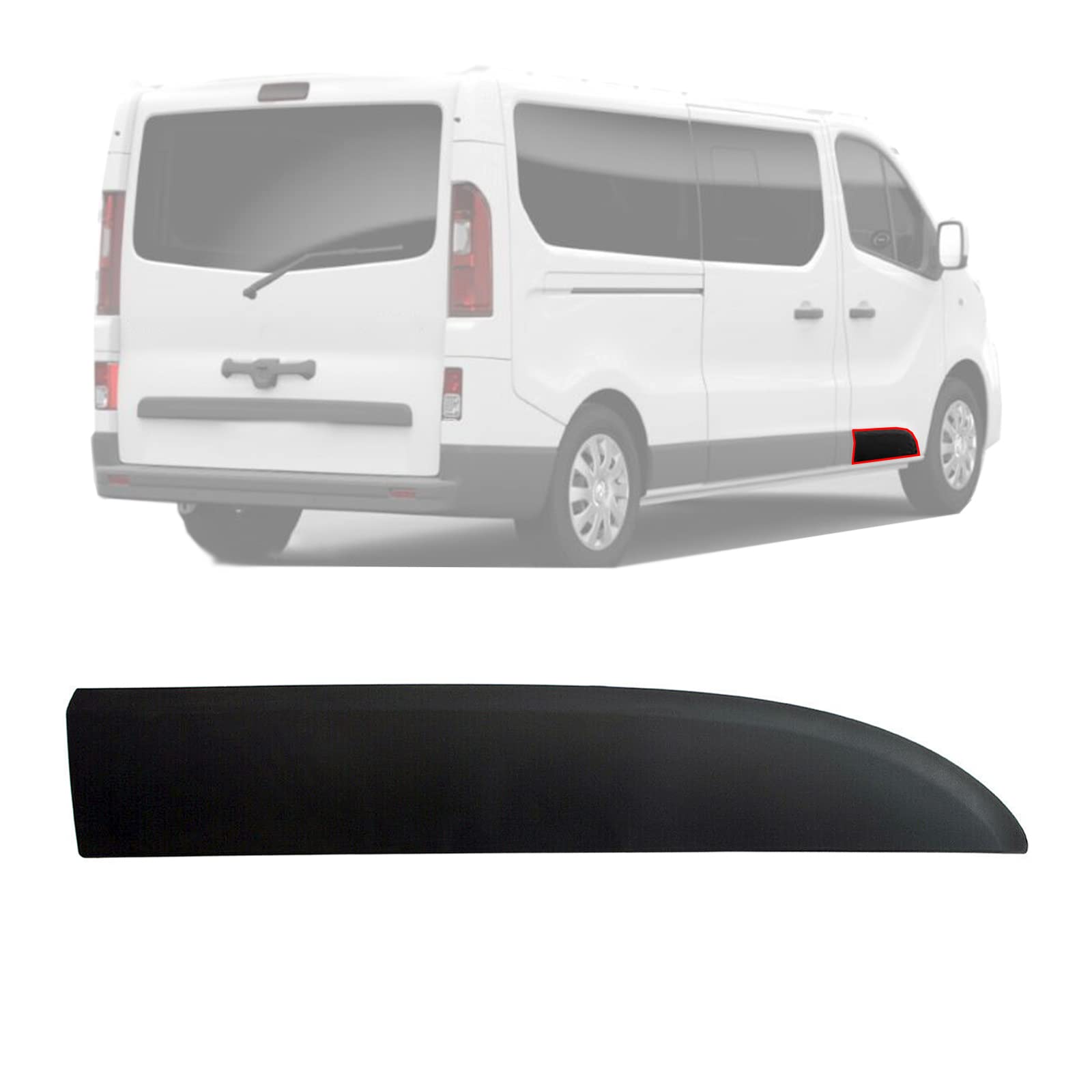 Panneau de garniture de porte avant droit pour Vivaro B Mk2 Trafic Mk3 Primastar NV300 Talento 2014 et plus récent 808200752R 808200752 93867924 4407219