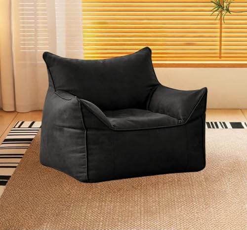 Minogo フロアソファ ローソファー 大きい 豆袋椅子 1人掛け 座椅子 ビーズクッション ビーズソファー 和室 EPS粒子充填 レザー 長時間座っても疲れないイス 人間工学 軽量 柔らかい おしゃれ 北欧 コンパクト 省スペース インテリア 寝室 畳