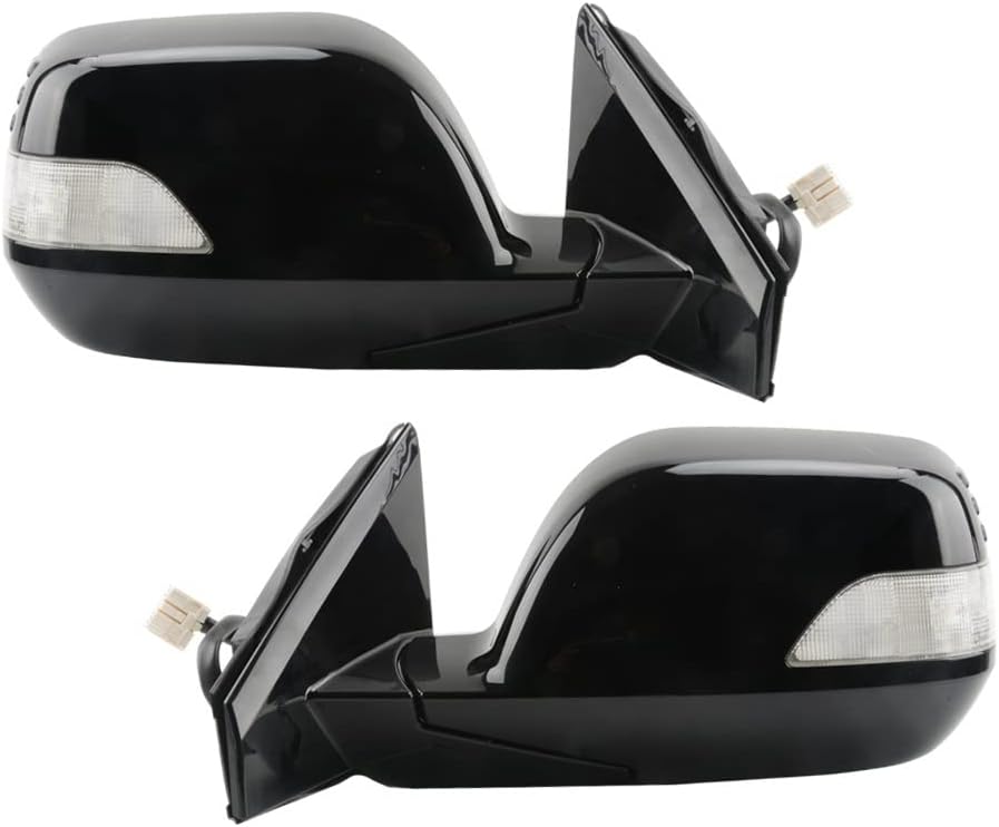 Exterior Rearview Mirror Assy With Electric Folding LED Heated Compatible With CRV CR-V 2007 2008 2009 2010 2011 RE1 RE2 RE4(Left-5PINS)