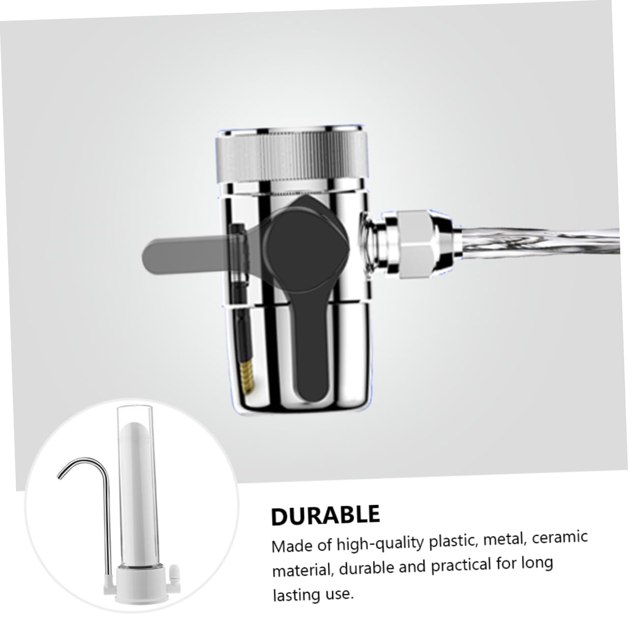 Purificatore Acqua da Rubinetto per Cucina, Set 1 Bianco