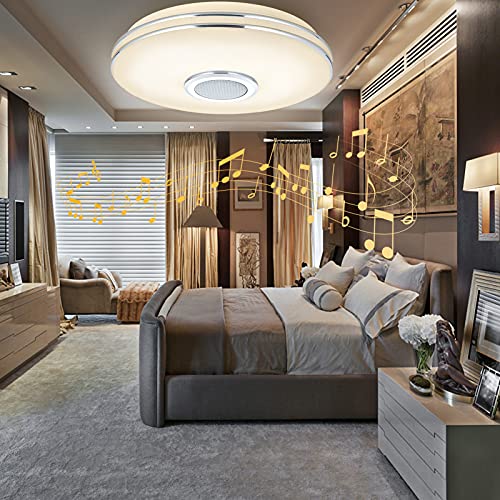 Plafoniera LED dimmerabile con altoparlante