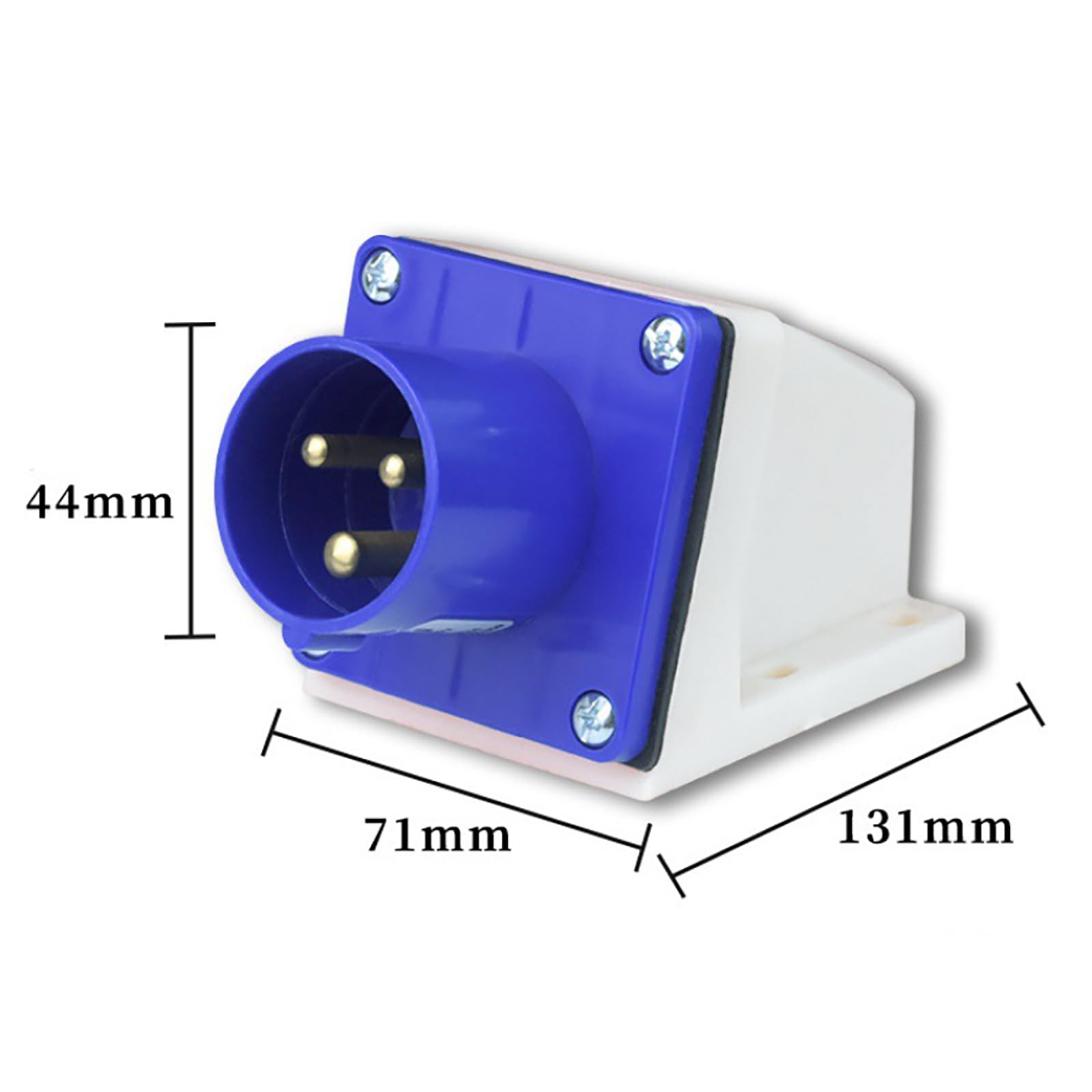 Divisor De 3 Vías 380V 16A 5 Pines Adaptador De Enchufe Industrial Rojo Ip44 3p N E Kusrkot Conector Industrial