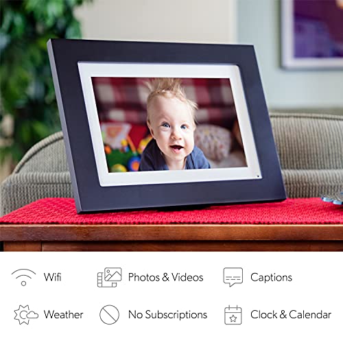 Simply Smart Home Photoshare 10” WiFi Digital Picture Frame, Send Pics