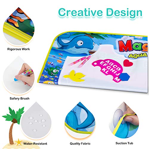 image for Obuby Water Magic Drawing Mat Kids 47x35 Inches Doodle Gifts Color Dra