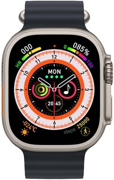 Kivithih Orologio wireless KD99 Ultra Smart Watch per giovane uomo e donna Orologio sportivo impermeabile alla moda (nero)