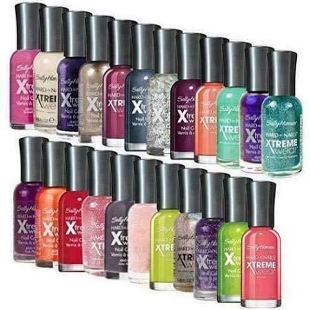 5 Sally Hansen Hard as Nails Xtreme Wear 5 Fingernail Polish's All Different Colors No Repeats