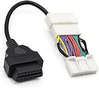 Vista 1 de Goliton Adaptador de cable de diagnóstico OBD2 OBDII de 26 pines a 16 pines compatible con Tesla Model 3Y 2019-2021