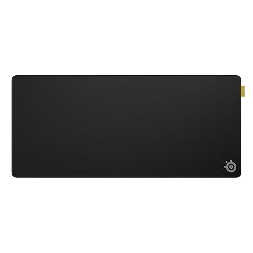 SteelSeries QcK XL Performance Control Gaming Mousepad — Extra Density for a Smooth Glide — Low-Profile Edge Stitching — Non-Slip Neoprene Rubber Base — 15.75 x 34.43 inch — FPS, MOBAs, RTS, MMO - XL - Control