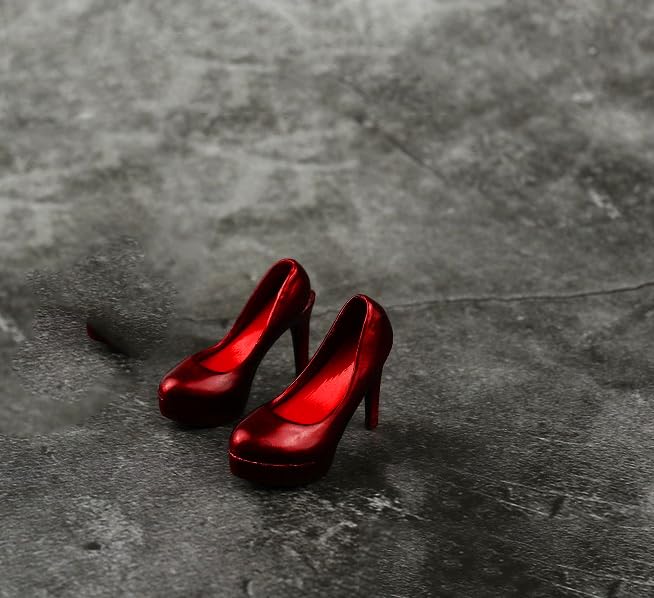 Chaussures en cuir bordeaux pour figurine PH TBL JO 30 cm AMITD