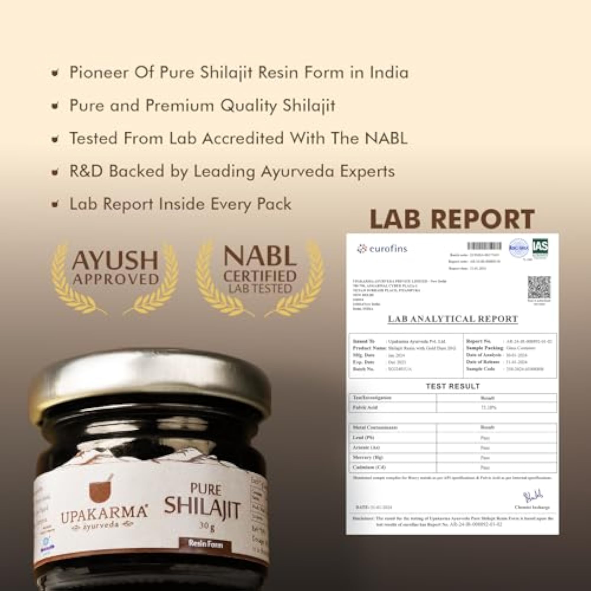 Original Alkaline Shilajit Resin with Fulvic Acid, 20g