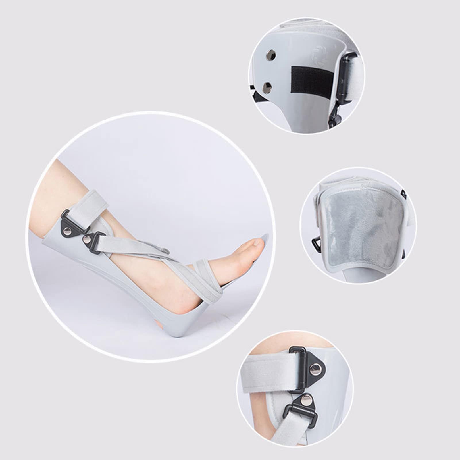 Férula de Soporte para pie caído, órtesis para Tobillo y pie con Soporte para pie caído, Fascitis Plantar y tendinitis de Aquiles, hemiplejia, tendón y tendón,Left-S