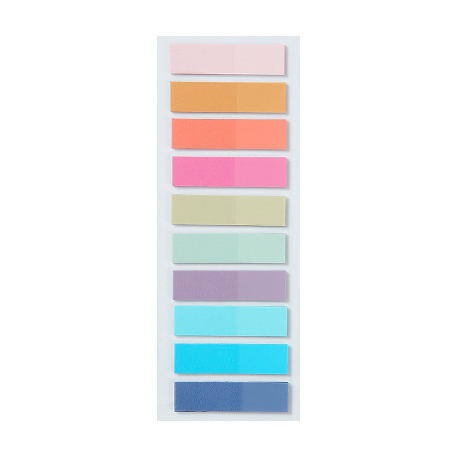 Elnwnnkc Simple Sticky Note Adhesive Pad Colourful Indexes Tabs Aesthetic Memos Pad Indexes Sticker for Colourful Notes