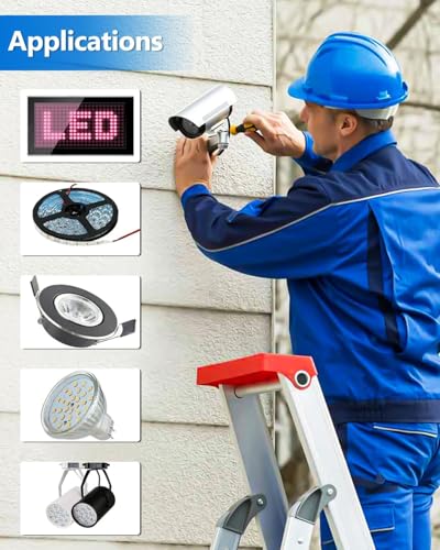 Image of 24V LED Power Supply 300W IP67 Waterproof LED Driver 100-130V to 12.5A Low Voltage Transformer Converter Power Adapter for Indoor&Outdoor Any 24V LED Lights