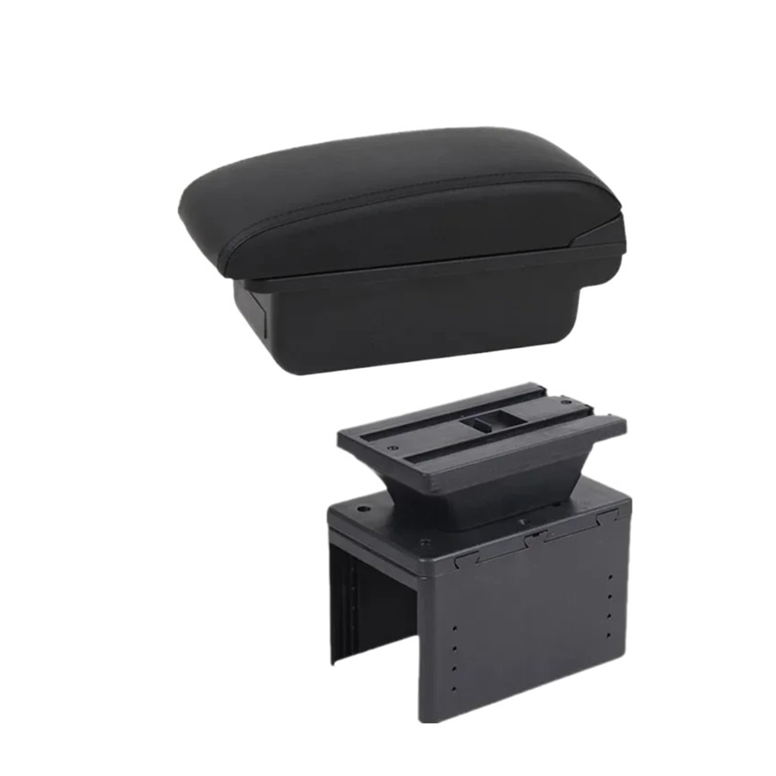 Udhqajc A1 Black Line No Usb For Fiesta Car Armrest Storage Box Dedicated Retrofit Interior Accessories Car Centre Console Armrest Box