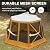 EVER ADVANCED Pop up Gazebo Tent for Backyard, 11.5 x 9.8 ft, Instant Screened Tent Screen House Canopy with Netting, Orange