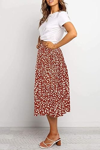 Merokeety Women's Soft, Red, Large #TOP2