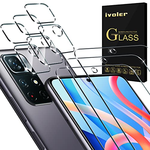 IVoler 3+3 Pezzi Vetro Temperato per Xiaomi Redmi