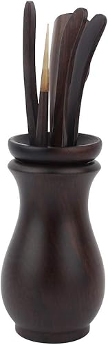 Juego de té Kung Fu, seis juegos de té de trompeta de trompeta chino de gongfu accesorios para regalo, casa de té, oficina en casa, cuchara, cuchara