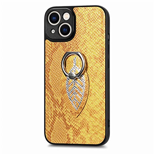 Coque support serpent Samsung A12 jaune évite les chutes de mobile