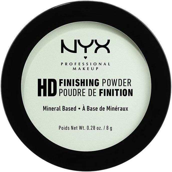 High Definition Finishing Powder, Pressed Powder, Skin Perfecting, Matte Finish, Oil Absorbing, Vegan Formula, Shade: Mint Green