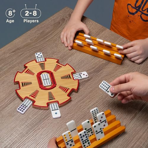Centro Mexicano de Tren de Madera para Juego de Domino miniatura 6