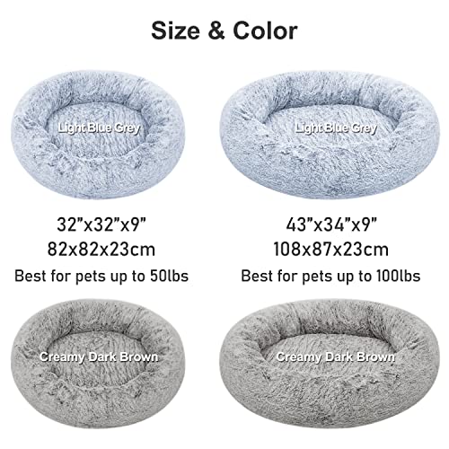 NV-Medium-Orthopedic-Donut-Dog-Bed-Orthopedic-Foam-Base-Help-Your-Pet-to-Release-Joint-and-Muscle-Pain-Washable-Faux-FurCover-Round-Medium-Blue-Grey