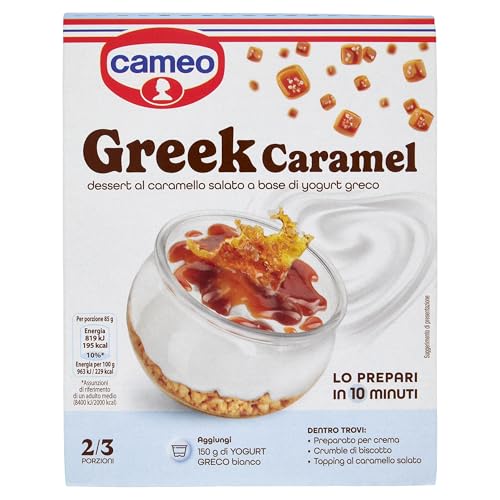 Greek caramel dessert al caramello salato a base di yogurt greco