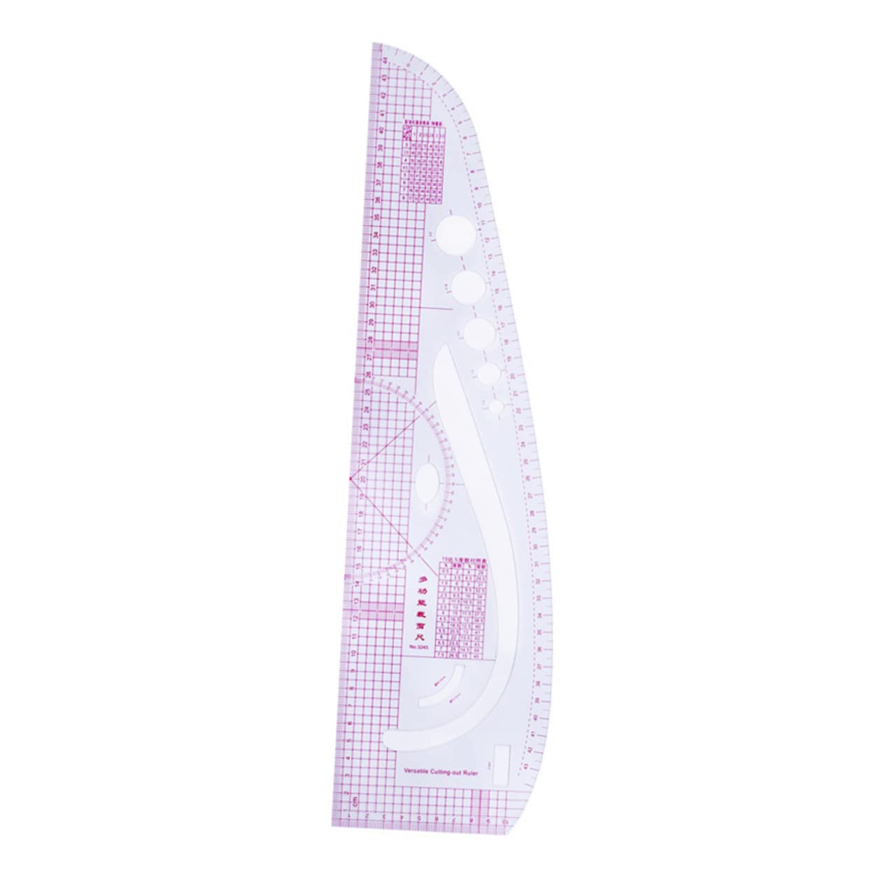 7-Piece Tailor Sewing Ruler Set for Clothing Design Multi-Functional Measuring Tools Curves and Straight Edges for Fashion Designers and Seamstresses