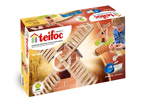 Teifoc TEI 4040 Steinbaukästen 4040-Windmuele, Multi Color, Windmühle