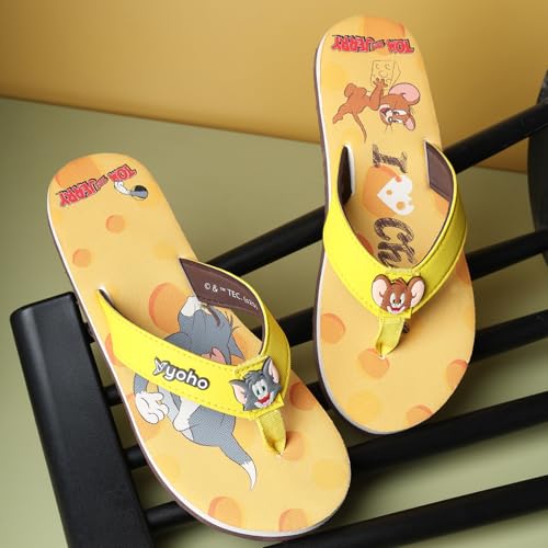 Image of YOHO Slippers for Women | Comfortable and Lightweight Flipflops | WB Cartoon & Comic Characters: Tom & Jerry and PowerPuff Girls Footwear for Woman & Girls