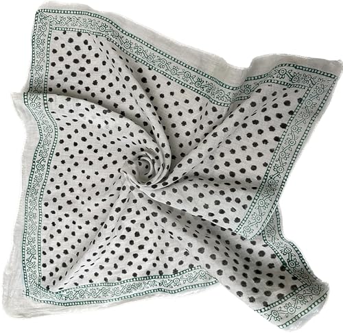 Super Trendy Bandanas Neck Scarf, Boho Soft Cotton Neck Scarf, Boho Soft Cotton Bandana, Cotton Neckerchief mud print 100% cotton summer style