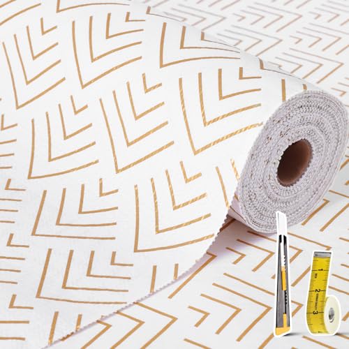 Cismmy Shelf Liner For Kitchen Cabinets Non Adhesive Drawer Liner Non-Slip Thickened Shelf Liner Paper Strong Easy To Clean For Tool Box Refrigerator With Knife And Tape Measure cover