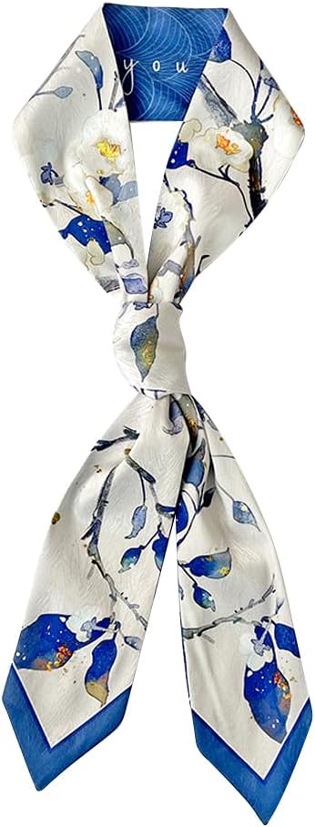 Fashion Silk Feeling Headscarf for Women Girls Lightweight Graceful Scarf