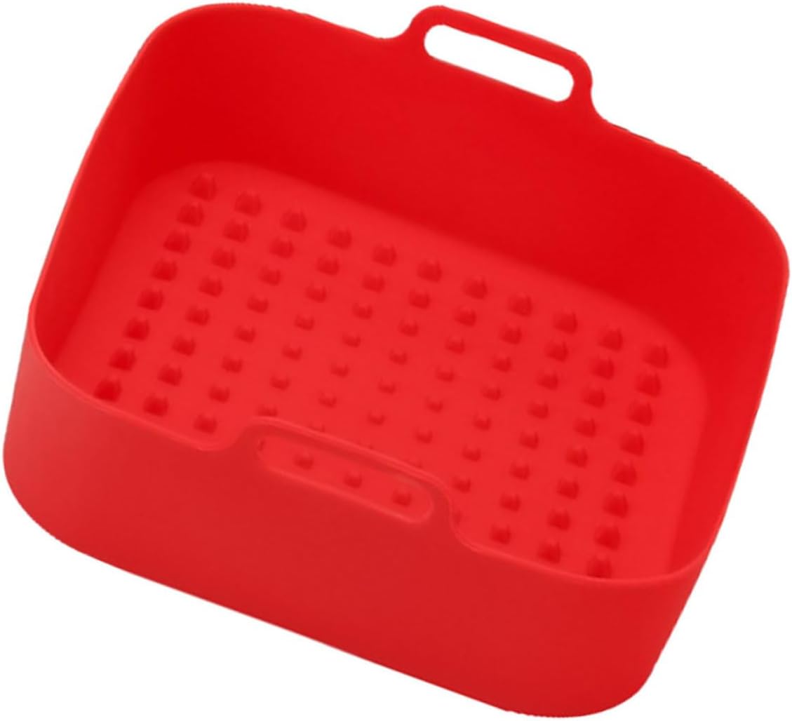 Non Stick Silicone Air Fryer Liner Mat Silicone Pot for Fryers Reusable Heat Resistant for Baking Frying Easy to Clean Non Stick Silicone Air Fryer Liner Mat Silicone Pot for Fryers Reusable Heat Resistant for Baking Frying Easy to Clean