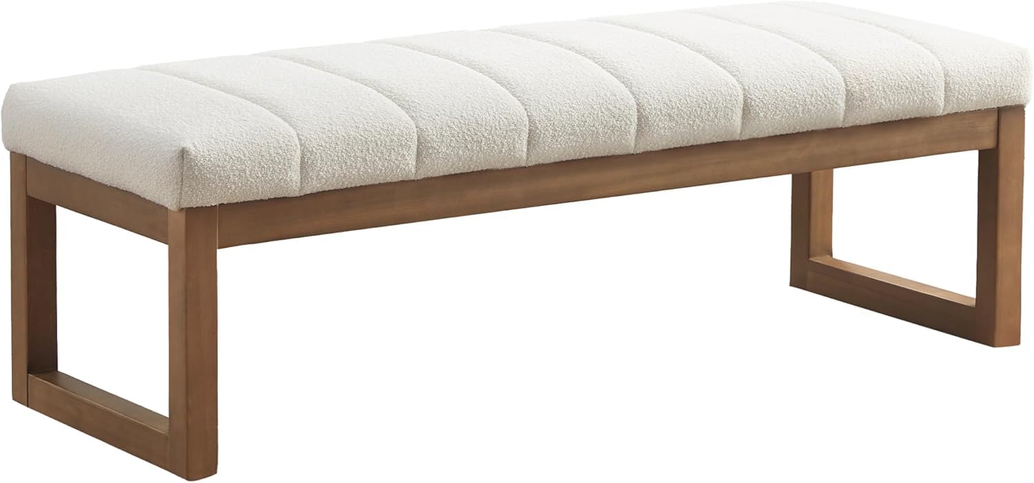 Zihanhome Teddy Fabric Bench