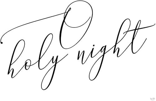 Posterazzi PDXLUX151SMALL O Holy Night Lux + Me Designs - Póster impreso, 24 x 18 pulgadas, multicolor