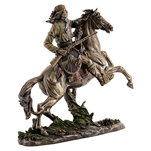 Estatua Decorativa Geronimo Guerrero Indígena 11 in miniatura 4