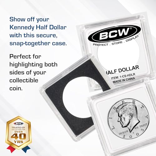 Paquete de 25 porta monedas BCW para monedas de 30.6mm miniatura 2