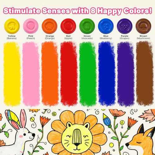 RuiHawk 8 Colors Egg Crayons for Toddlers 1-3, Jumbo Easy-Grip Crayons - image 5