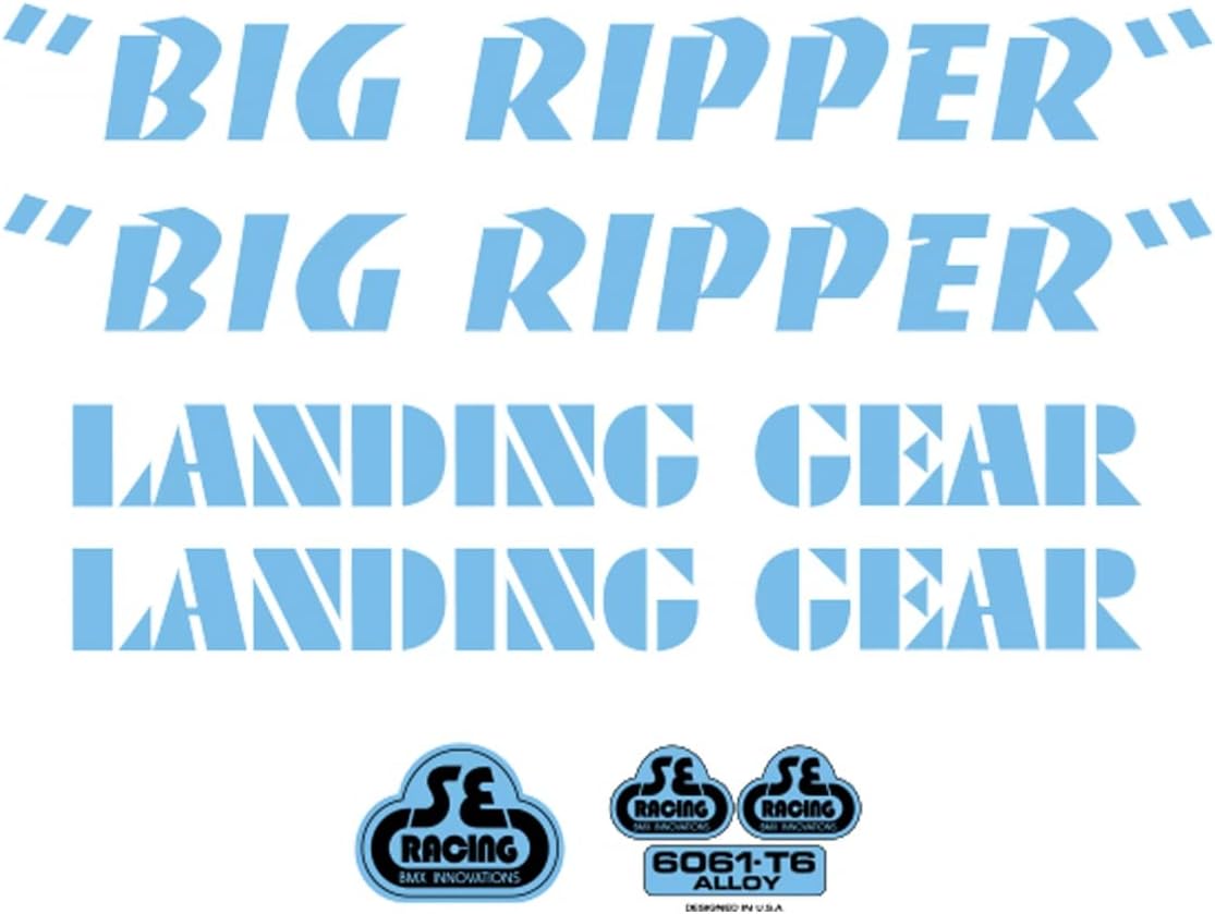 SE Bikes Big Ripper Decal Set Null Blue