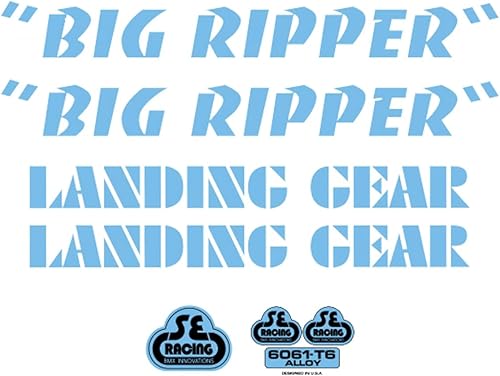 SE Bikes Big Ripper - Juego de calcomanías color azul