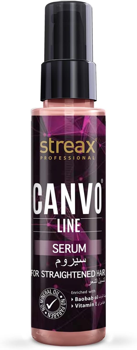 Canvoline Straightening Post Care Hair Serum for Women | Chemically Treated hair – 100ml | Anti Hair Breakage | Anti Frizz | Soft & Tangle Free Hair | Paraben & Mineral oil free