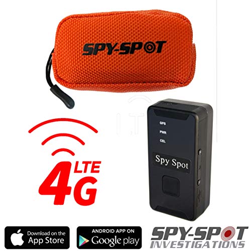 Spy Spot 4G Portable GPS Tracker and Pet Dog Collar Belt Pouch Case Waterproof Orange Real Time GPS - //coolthings.us
