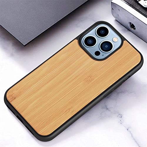 Coque en bois de bambou iPhone 13 12 Pro Max : le style nomade au quotidien